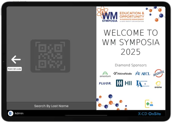 Check-In Kiosk screen